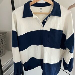 Madewell Boxy Vintage Style Rugby Polo